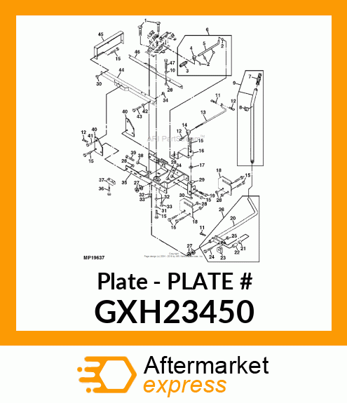 Plate - PLATE # GXH23450