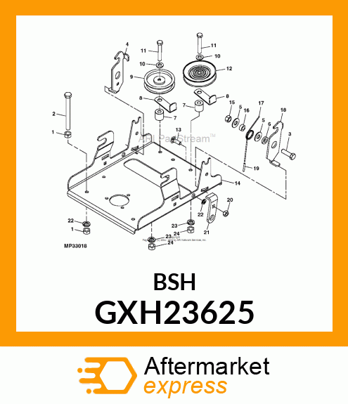 SPACER, .38 ID X .62 OD X .27 LG GXH23625