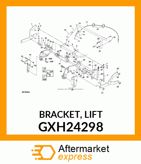 BRACKET, LIFT GXH24298