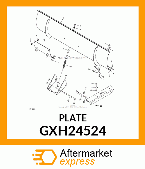 PLATE, WEAR STRIP 46" GXH24524