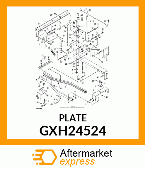 PLATE, WEAR STRIP 46" GXH24524