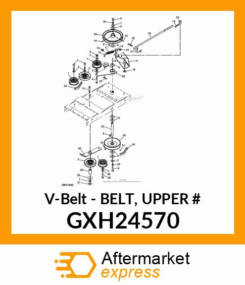 V-Belt - BELT, UPPER # GXH24570