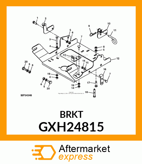 BRACKET, SPRING TENSION GXH24815