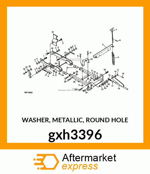 WASHER, METALLIC, ROUND HOLE gxh3396