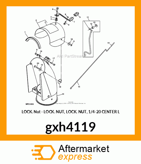 LOCK NUT, NUT gxh4119