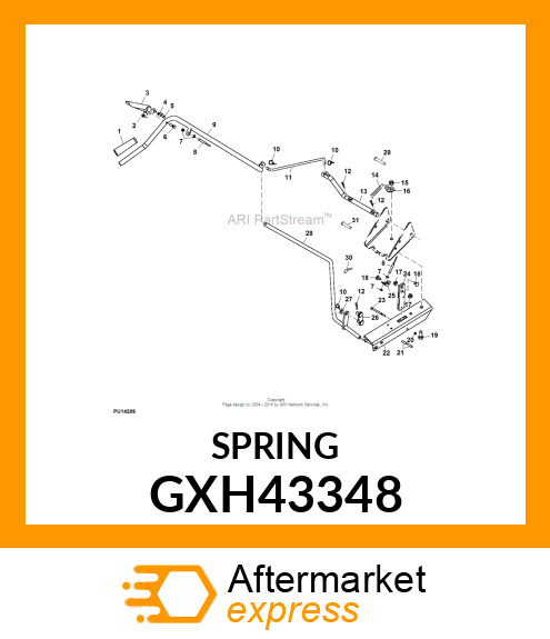 SPRING, ANGLE LOCK GXH43348