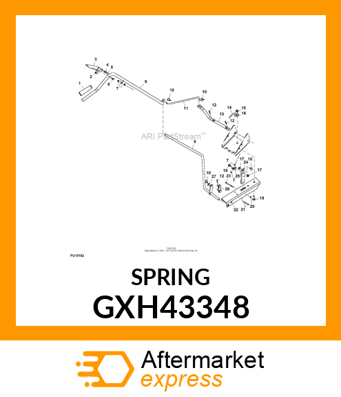 SPRING, ANGLE LOCK GXH43348