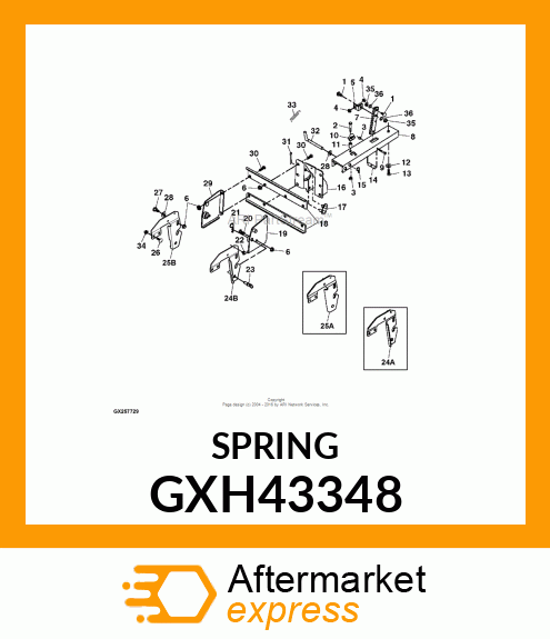 SPRING, ANGLE LOCK GXH43348