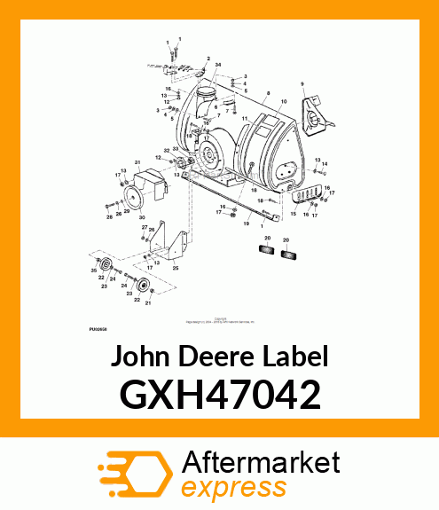 LABEL, WARNING REAR WEIGHTS GXH47042