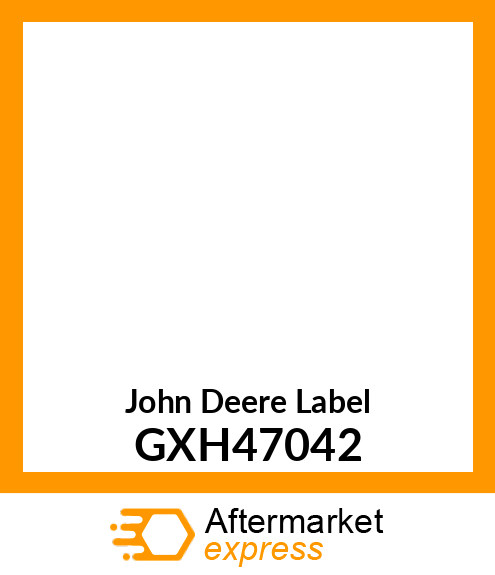 LABEL, WARNING REAR WEIGHTS GXH47042