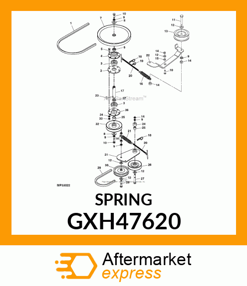 SPRING, BELT TENSION GXH47620