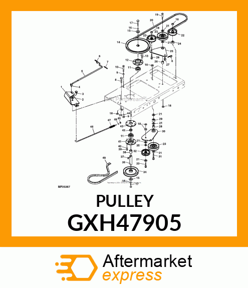 PULLEY, 3 GXH47905