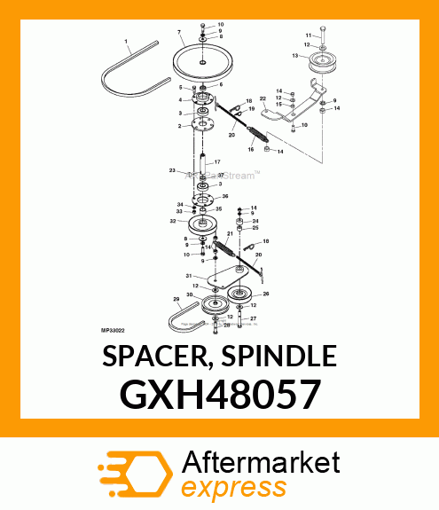 SPACER, SPINDLE GXH48057