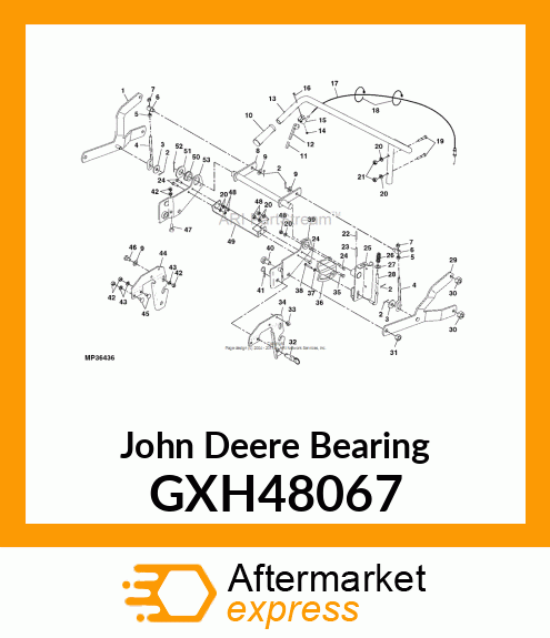 BEARING, FLANGE W/FLATS GXH48067