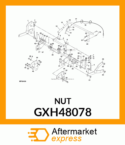 NUT, FLAT SQUARE WELD #10 GXH48078