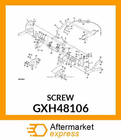 BOLT, SHOULDER 3/16 GXH48106