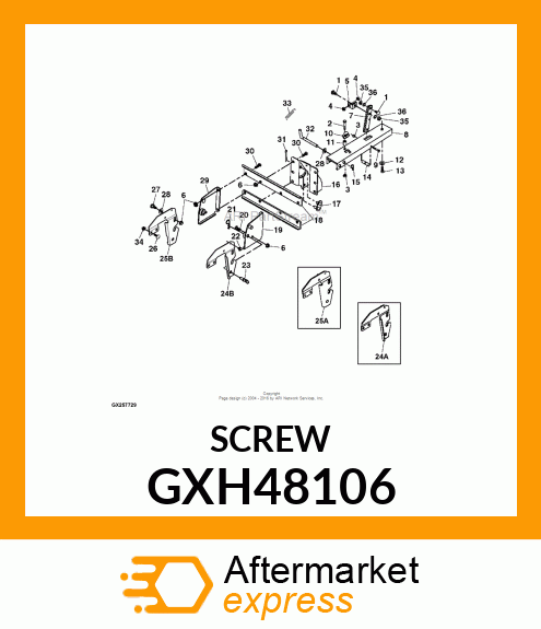 BOLT, SHOULDER 3/16 GXH48106