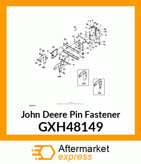 PIN, CLEVIS 5/8 X 1.75 LG GXH48149