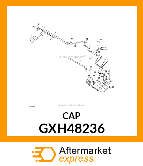 NUT,CENTER LOCK ACORN 1/4 GXH48236