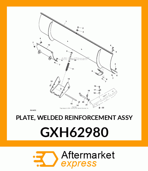 PLATE, WELDED REINFORCEMENT ASSY GXH62980