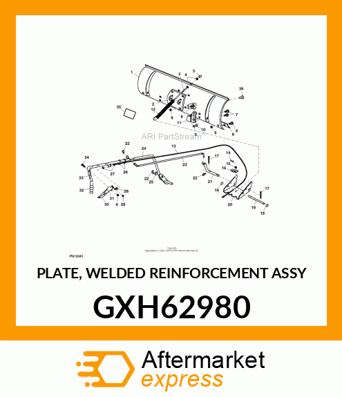 PLATE, WELDED REINFORCEMENT ASSY GXH62980