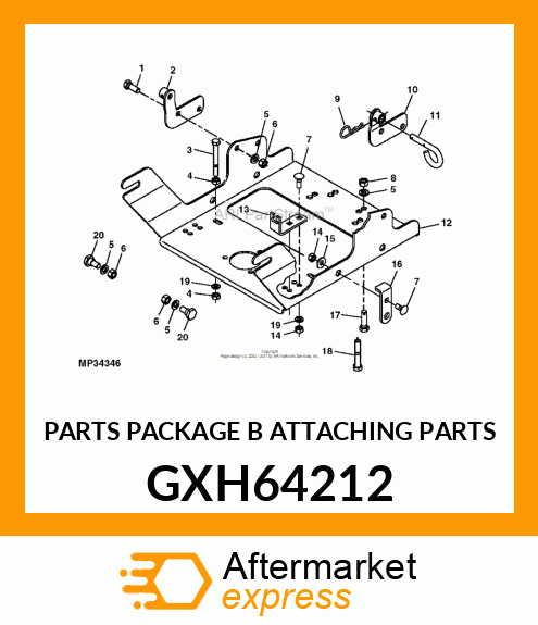 PARTS PACKAGE B (ATTACHING PARTS) GXH64212