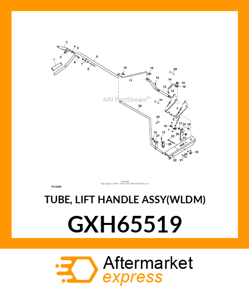 TUBE, LIFT HANDLE ASSY(WLDM) GXH65519