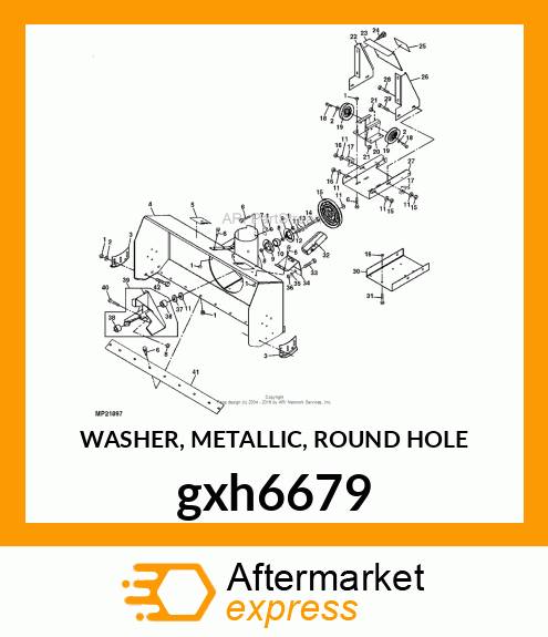 WASHER, METALLIC, ROUND HOLE gxh6679