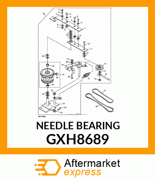 Needle Bearing - BEARING NEEDLE GXH8689