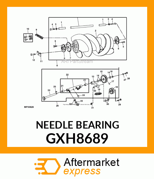 Needle Bearing - BEARING NEEDLE GXH8689