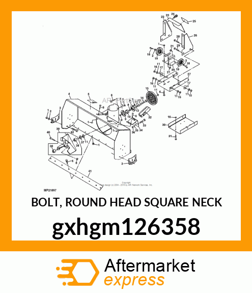 BOLT, ROUND HEAD SQUARE NECK gxhgm126358