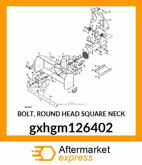 BOLT, ROUND HEAD SQUARE NECK gxhgm126402
