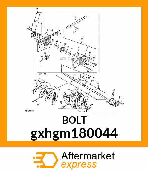 SCREW, HEX HEAD gxhgm180044