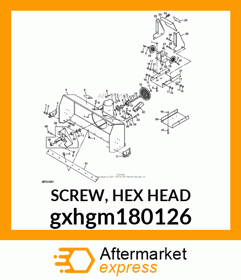 SCREW, HEX HEAD gxhgm180126