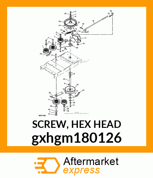 SCREW, HEX HEAD gxhgm180126