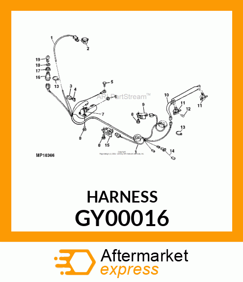 Wiring Harness - HARNESS, WIRING (STRETCH) GY00016