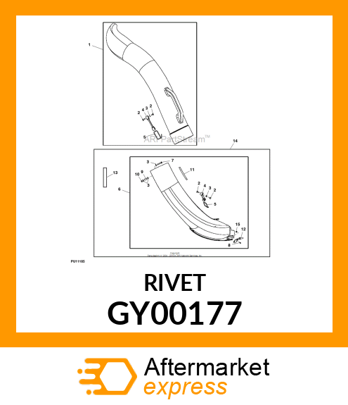 RIVET, RIVET amp; SLEEVE GY00177