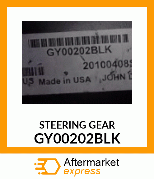 ASSEMBLY, SECTOR STEERING 46"# GY00202BLK