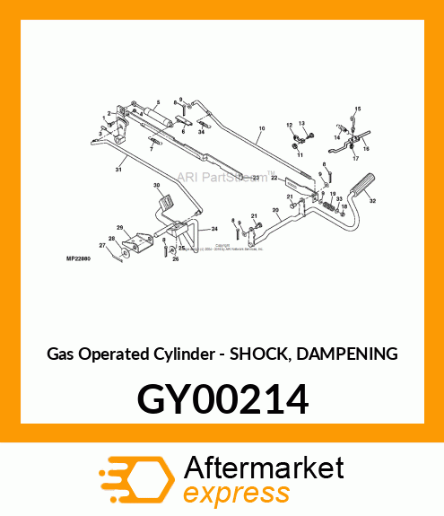 Gas Operated Cylinder - SHOCK, DAMPENING GY00214