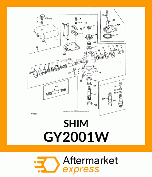 SHIM STEEL .005X1 1/4ODX21/32ID GY2001W