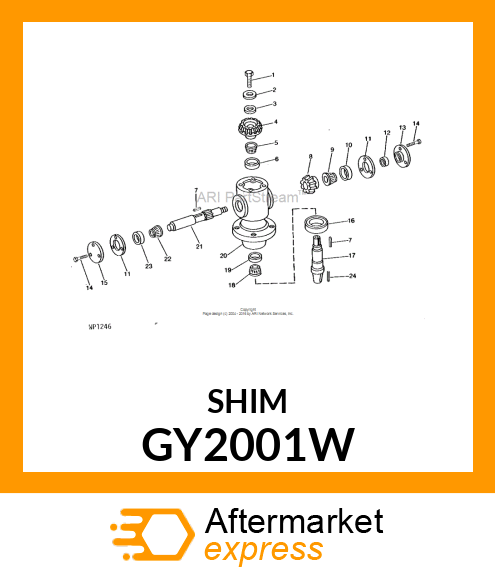 SHIM STEEL .005X1 1/4ODX21/32ID GY2001W