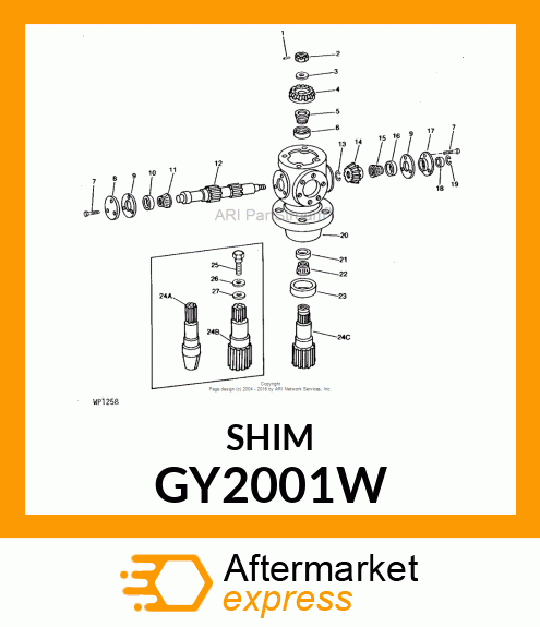 SHIM STEEL .005X1 1/4ODX21/32ID GY2001W