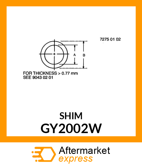 SHIM STEEL .005X2 1/8ODX1 17/32ID GY2002W