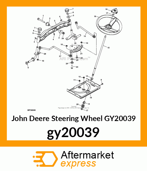 STEERING WHEEL, STEERING WHEEL WITH gy20039