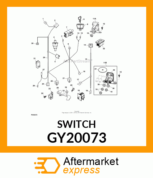 SWITCH , SNAP IN NC/NC SEAT GY20073