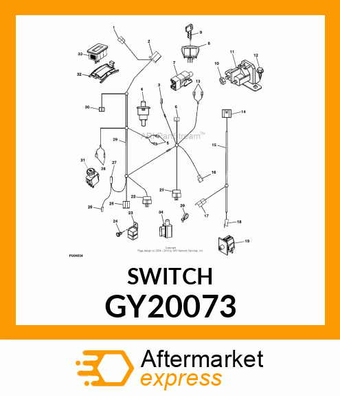 SWITCH , SNAP IN NC/NC SEAT GY20073