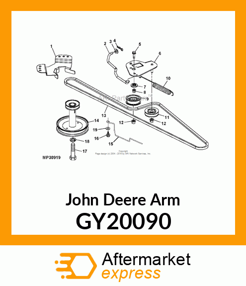 ARM, IDLER ASSEMBLY(PAINTED) GY20090