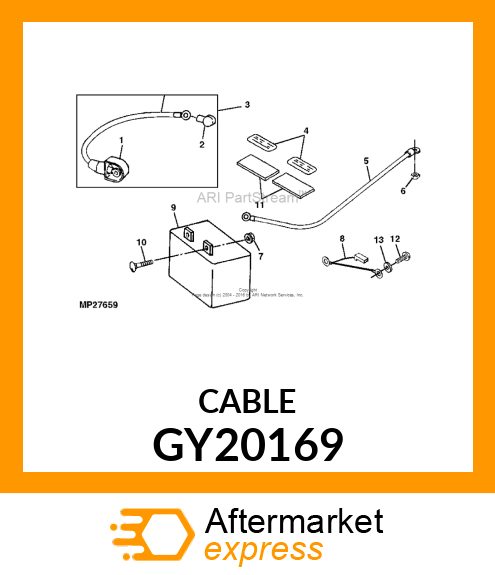CABLE, POSITIVE BATTERY GY20169