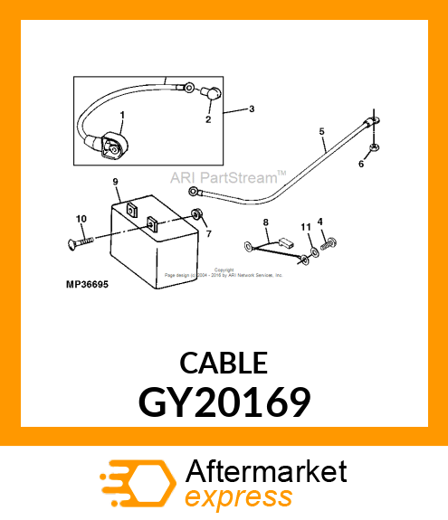 CABLE, POSITIVE BATTERY GY20169