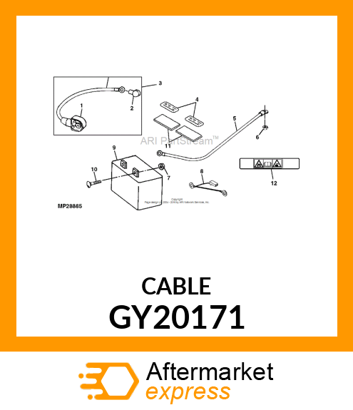 CABLE, NEGATIVE BATTERY GY20171